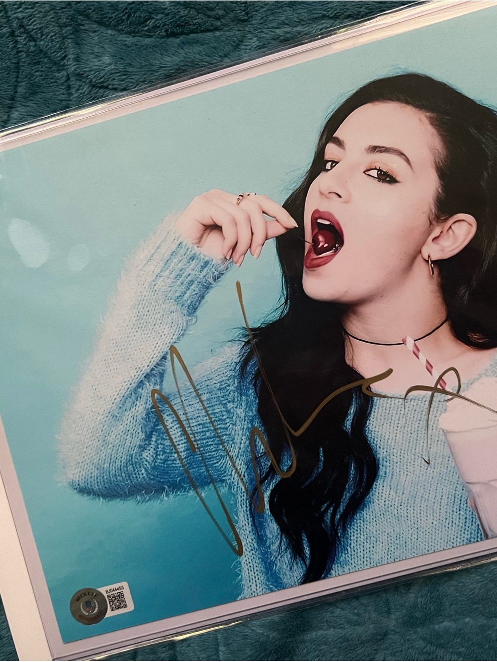 Charli xcx signed print (Authenticated)